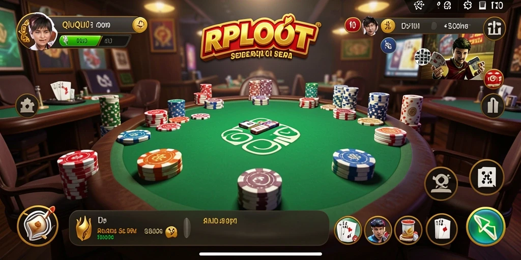 Tampilan seru gameplay QiuQiu di RPLOOT.
