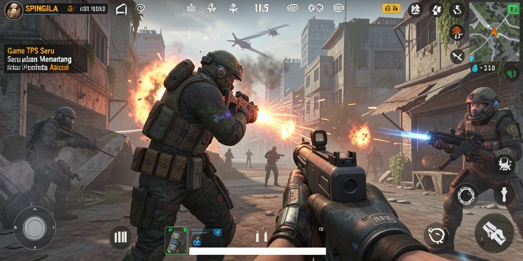 Tampilan gameplay SPINGILA yang seru dan penuh aksi.